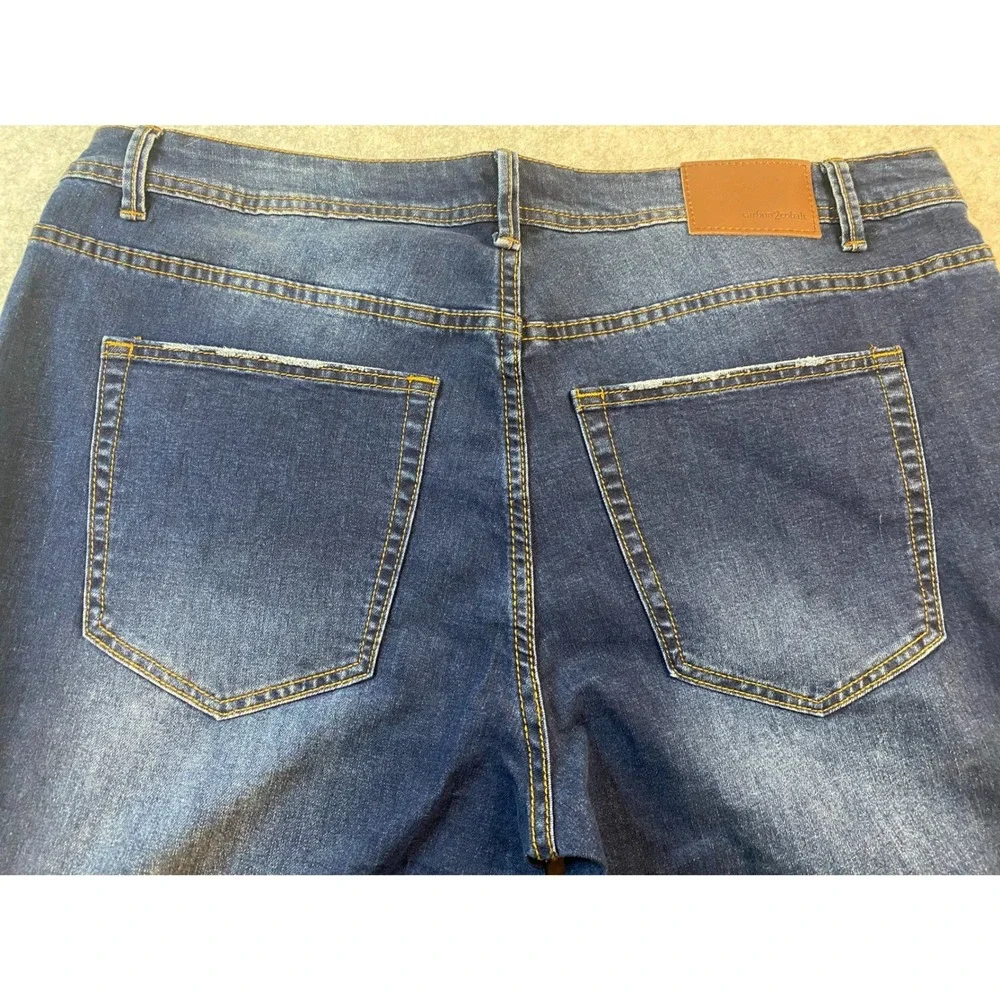 Carbon 2 Cobalt Straight Leg Dark Wash Blue Jeans Men's 38X33